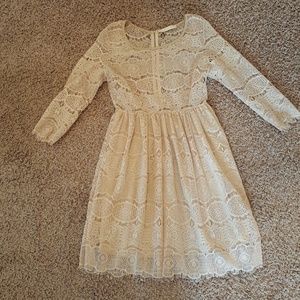 3/4 Sleeve Tan Dress